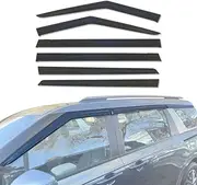 AUSGO Weathershields Compatible with KIA Carnival KA4 Series 2020-Onwards, Luxury Weather Shields Window Visors Wind Deflectors Sun Rain Guard 6PCS Set