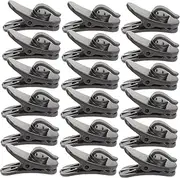Beaupretty 20Pcs Microphone Clips for Lavalier Mics Durable Cord Clamps for Secure Fixing for Performances Speeches and Online Chats Lightweight and Portable Design