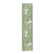 Vintage Rabbit Table Runner - Moss Green