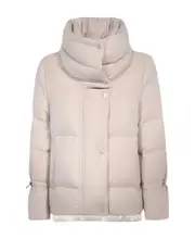 High-collar long-sleeved coat 38,40,42 Nude