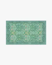 90' x 150' | Machine Washable Runner Rug | Kid & Pet Friendly | Indoor Rug | Blackthorn Multicolour Jade Rug by Morris & Co. | Ruggable