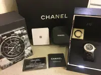 在飛比找Yahoo!奇摩拍賣優惠-朵莉嚴選~100%保證原廠真品Chanel J12黑色經典精