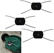 3Pcs String Trimmer Head,Electric Weed Eater Head Replacement Steel Wire Line Spool,Universal Fit String Trimmer Replacement Head,Wire Rope Weed Head Replacement String Trimmer Parts and Accessories