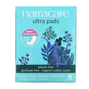 [iHerb] Natracare 超級衛生巾，有機棉套，超大量，12 片