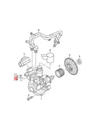 NEW AUDI Q7 4MB 4MG FUEL LINE 057130312N ORIGINAL