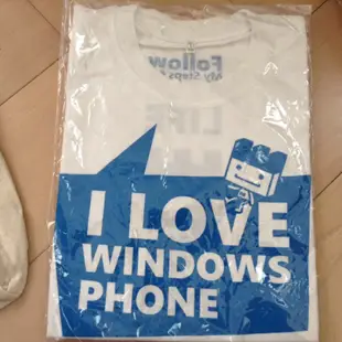 全新@WINDOWS PHONE 紀念 T-shirt T恤 (庫存出清)