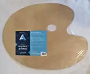NIOP Art Alternatives Artist Palette 11.75" X 15.75" Wooden w/Thumb Hole 6253