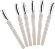 GANAZONO 6pcs Silicone Eyelash Brushes Cover for Mascara Application Flexible Lash Separating Tools for Eyelash Extensions and Makeup Routine