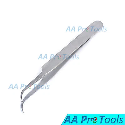 AA Pro: New Stainless Steel Curved Eyelash Extension Tweezers Tools