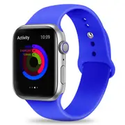 Silicone Apple Watch Band Sport Loop For Apple Watch 44mm Royal Blue