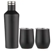 Tempa Aurora - Matte Black Portable Wine Gift Set