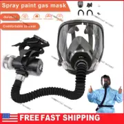 NEW Electric Full Face Gas Mask Respirator System Air Fed Constant Flow Supplied