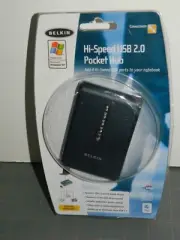 Belkin Hi-Speed USB 2.0 Pocket Hub-F5U217-MOB NEW Open Box FREE SHIP