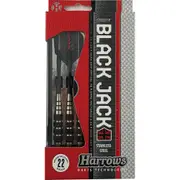 Harrows Black Jack Speedline Supergrip Flight Stainless 22g Steel Tip Darts