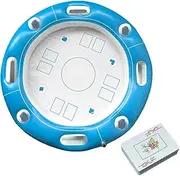 Floating Pool Game Table - Swim Pool Game Table with Drink Holders |Poolside Floating Game - Kids Inflatable Waterproof Card Game Set | Fun Swim Accessory for Beach, Hot Tub, Backyard