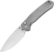 CJRB Pyrite Button Lock. Stonewash finish AR-RPM9 stainless blade. Satin fini...