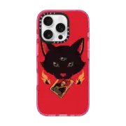 iPhone 16 Pro Impact Case MagSafe Compatible Cat Tarot Death