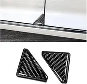 2Pcs Carbon Fiber Door Edge Guards, Anti-Collision Corner Protector, Self-Adhesive Sticker for Auto SUV Trucks (Black)