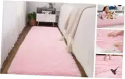 Pink Runner Rug for Girls Bedroom 2x4 Feet, Fluffy Shag Area Rugs for Living