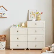 Baerl White Bedside Table/Dresser/Storage Cabinet/Chest of Drawers