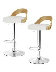 [Artiss] Bar Stools in White