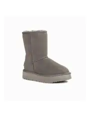 [Ozwear Ugg] Classic Platform Water Resistant Short Boots in Grey