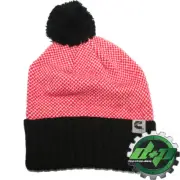 cummins truck ladies beanie stocking hat ski cap toboggan earflap pom new