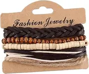 SAFIGLE Bead Weaving Kit 5pcs Anklet Bracelets for Women Girls Friendship Party