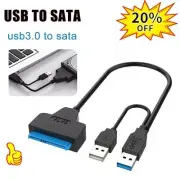 USB 3.0 to 2.0 SATA Hard Drive Adapter Cable/UASP -SATA to Converter USB3.0 New~
