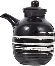 MUCKLILY Japanese Style Sauce Dispenser Multi Use Soy Sauce Vinegar and Seasoning Pot for Kitchen Oil Holder and Condiment Container