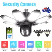 4MP HD Security Floodlight Camera Wireless Outdoor Surveillance Garage Light