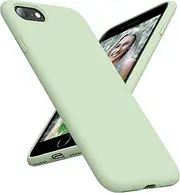 OTOFLY Case for iPhone SE 3/2 (2022/2020 Edition), iPhone 8 and iPhone 7, 4.7-Inch, Silicone Shockproof Slim Thin Cover (Pale Green)
