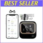 Wireless 5GHz & Bluetooth 5.1 Meat Thermometer with Rechargeable Battery & Timer