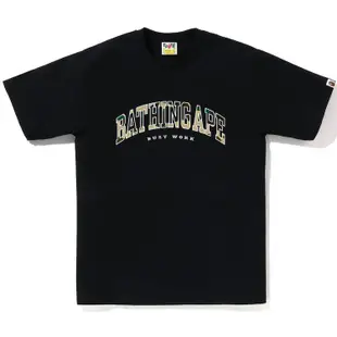 A Bathing Ape BAPE 1ST CAMO LOGO TEE 短T (黑底黃迷彩) 化學原宿