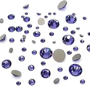 TANZANITE (539) purple violet 144 pcs Swarovski 2058/2088 Crystal Flatbacks purple rhinestones nail art mixed with Sizes ss5 ss7 ss9 ss12 ss16 ss20 ss30
