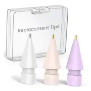 Replacement Tips Compatible with Apple Pencil 2nd Gen/1st White Pink Lavender