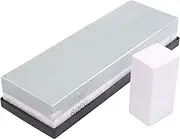 Gyorwst Premium Sharpening Stone 2 Side Grit 3000/8000 Whetstone | Best Sharpener with Nonslip Rubber Base & Flattening Stone