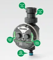 Holman 2 Dial Low Pressure Water Tap Timer Garden Balcony Irrigation Controller