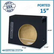 Chevy Silverado Regular Cab 15" Single Vented Ported Sub Box Subwoofer Enclosure