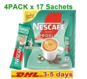 4 Packs Nescafe Proslim Protect Instant Coffee Stick 3in1 Diet Slimming Fiber TH
