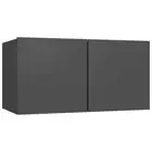 Wall Mounted Wooden TV Unit Stand Kitchen Cabinet Cupboard Storage Rack Shelf