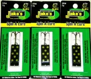 JAKE'S JAKES SPIN A LURE BLACK 3 PACK 1/4 oz