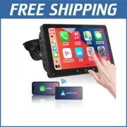 7-Inch Wireless CarPlay & Android Auto Screen with Bluetooth Hands-Free Calling