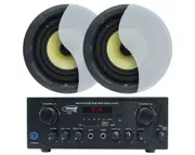 Bluetooth Amplifier + 2x8" Ceiling Speakers Cafe Restaurant 172C+LGC83