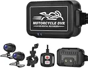 Byttlerom 1080P Dual Motorcycle Camera Waterproof Driving Recorder Hd Driving Recorder for Motorcycle Motocross Driving