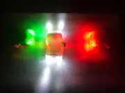 Portable Clamp On LED White Green Red Navigation Marine Lights Boat Bow Kayak