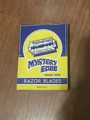 Mystery edge Ultra thin double edge razor blade counter display Full NOS