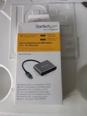 Startech CDP2DPHD 2-IN-1 USB-C MULTIPORT VIDEO ADAPTER TO 4K 60HZ DISPLAYPORT 1.