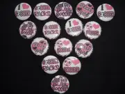 15 Soccer buttons flat back or pin badge cabochons embellishments magnet