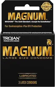 Trojan Magnum Lubed Size 3 Ct Trojan Magnum Large Sized Lubricated Condoms 3ct